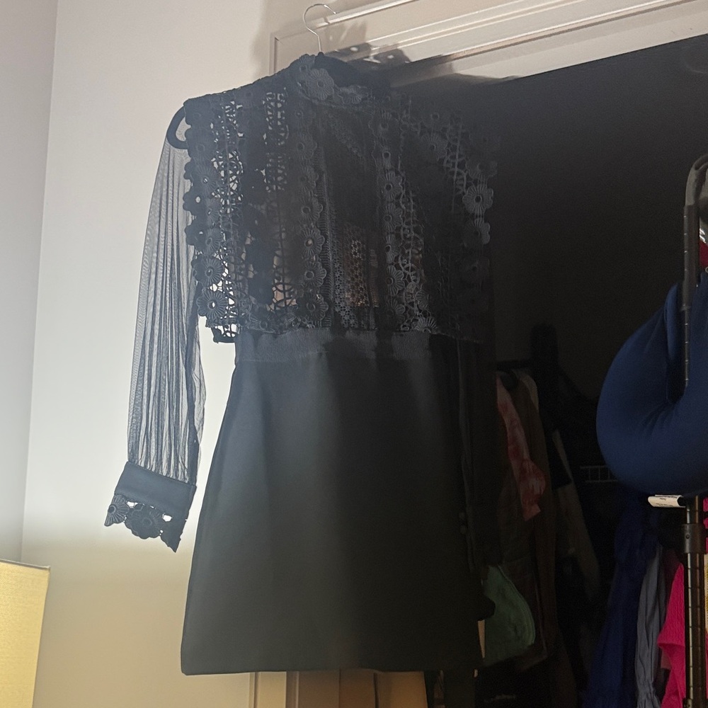 Self-Portrait Black Lace Dress